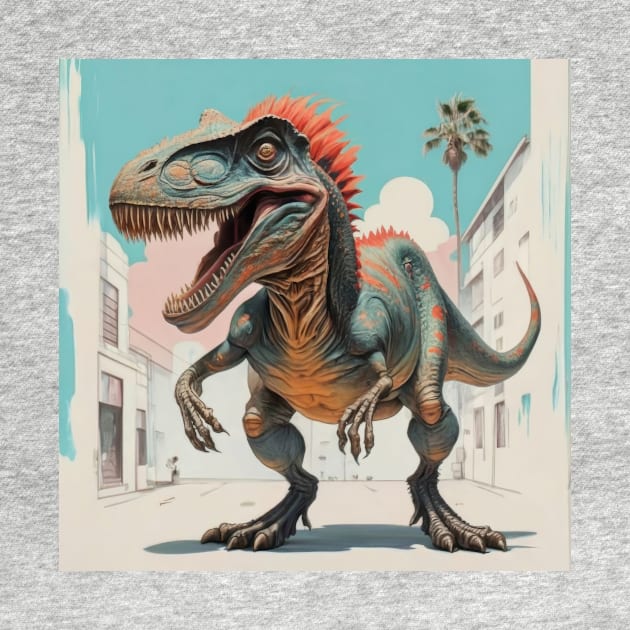 Dinosaur digital illustration by byNIKA